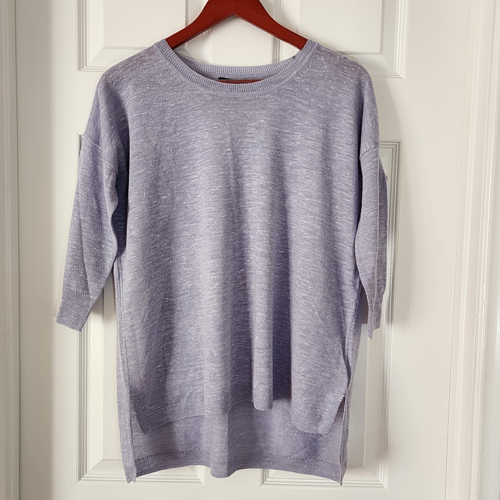 J.Crew Lavender Crew Neck Sweater - Size XXS - Lagenlook Cozy Chic!